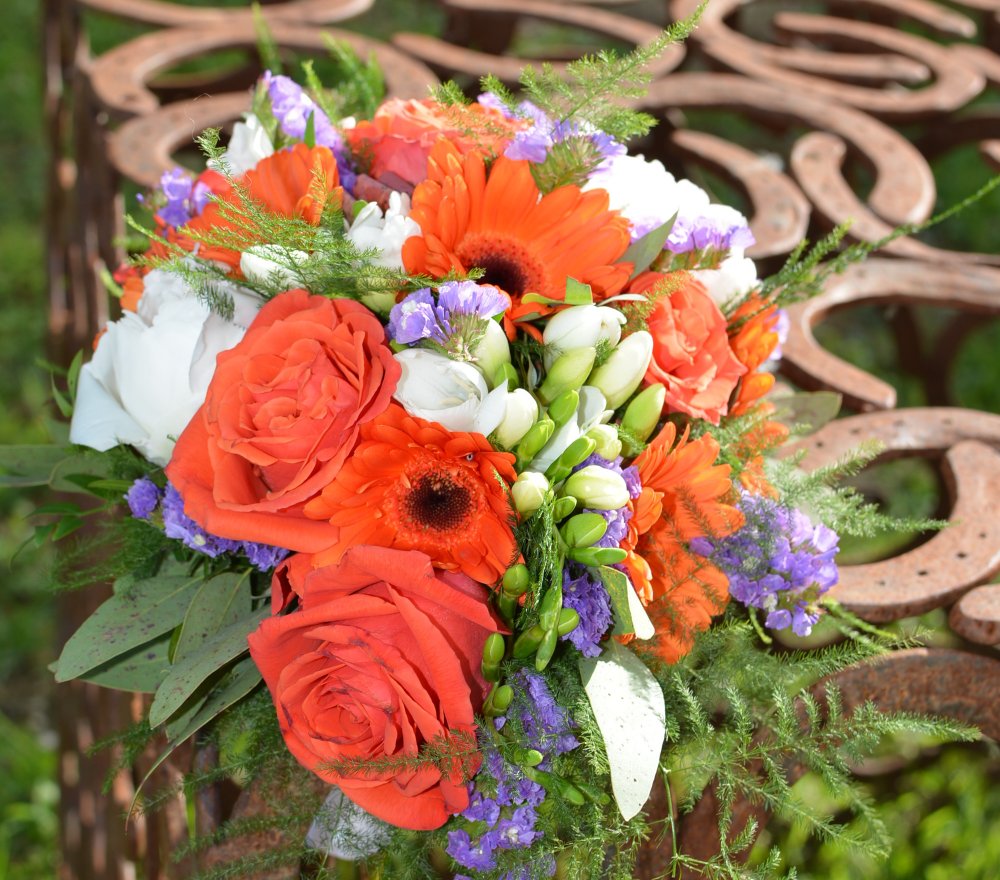 bouquet de mariee orange